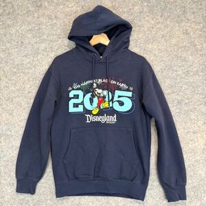 Walt‎ Disney World 2025 Disneyland Sweatshirt Adult XS Mickey Mouse Blue Hoodie
